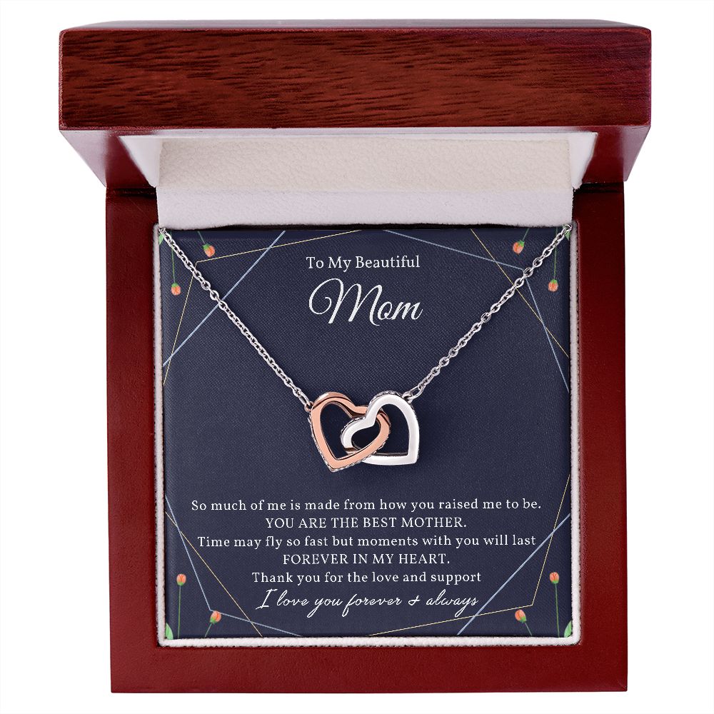 Beautiful Mom - Interlocking Hearts Necklace 💕