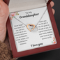 My Granddaughter  Never Forget I Love You - Interlocking Hearts Necklace 💕