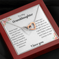 My Granddaughter  Never Forget I Love You - Interlocking Hearts Necklace 💕