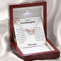 My Granddaughter  Never Forget I Love You - Interlocking Hearts Necklace 💕