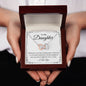 Daughter Straighten Your Crown - Interlocking Hearts Necklace