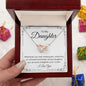 Daughter Straighten Your Crown - Interlocking Hearts Necklace