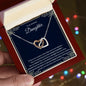 An Amazing Daughter - Interlocking Hearts Necklace