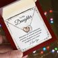 Daughter Straighten Your Crown - Interlocking Hearts Necklace 💕
