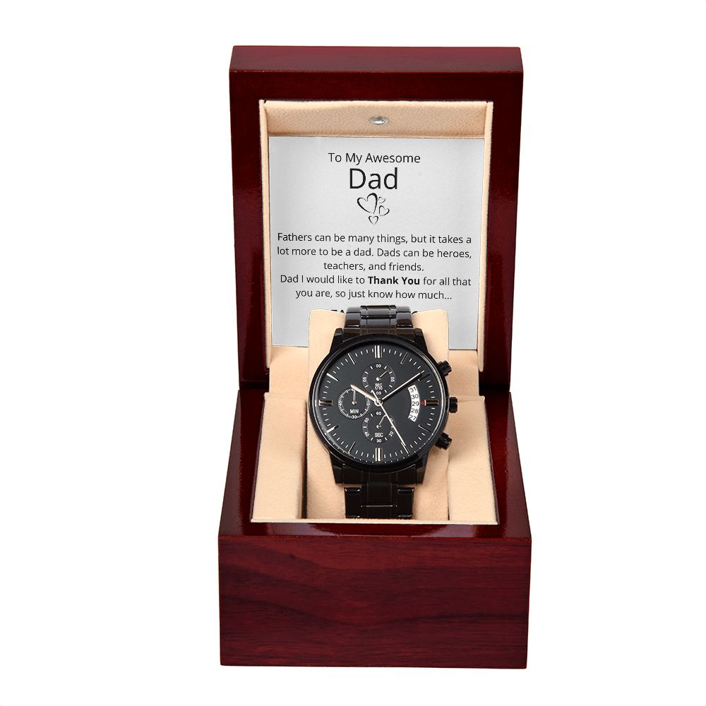 My Awesome Dad - Men's Black Watch