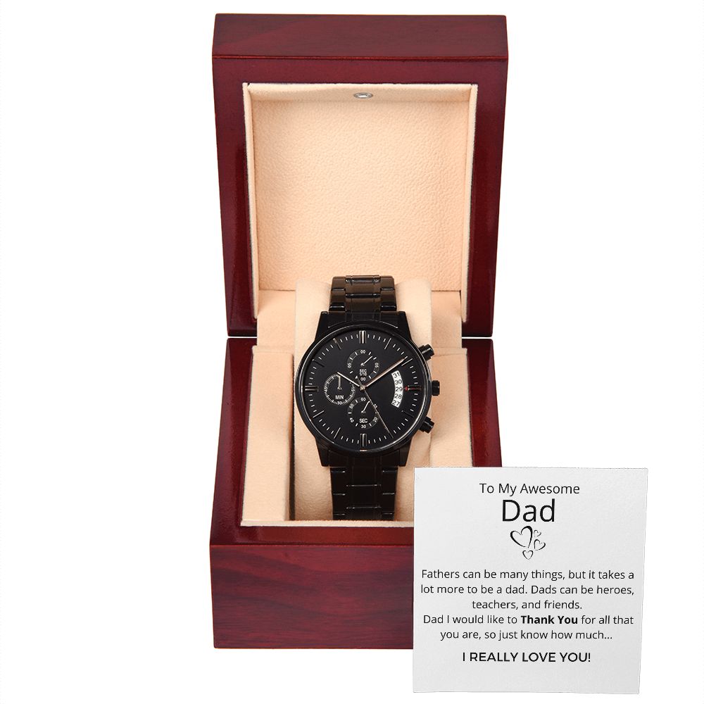 My Awesome Dad - Men's Black Watch
