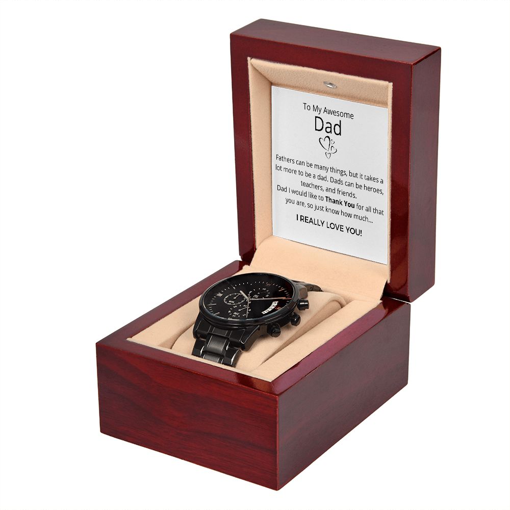 My Awesome Dad - Men's Black Watch