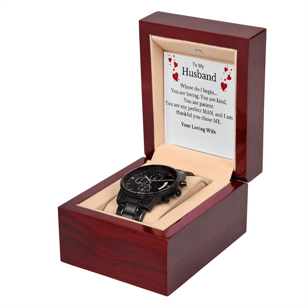 To My Dearest Husband - Men's Black Watch