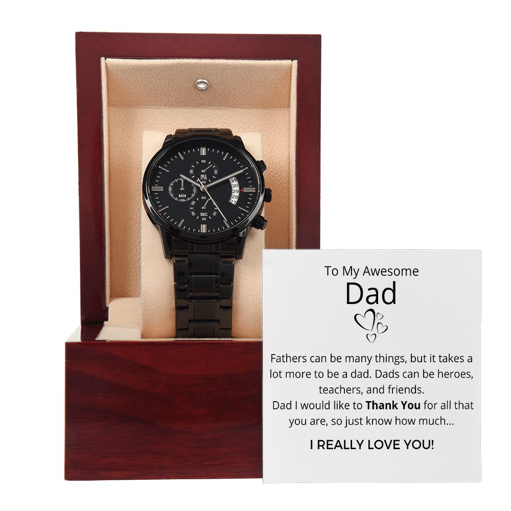 My Awesome Dad - Men's Black Watch