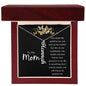 My Mom Always Grateful - Personalized Vertical Name Necklace🦋