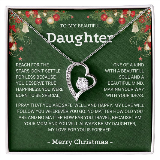 Beautiful Daughter Christmas - Forever Love Necklace 🥰