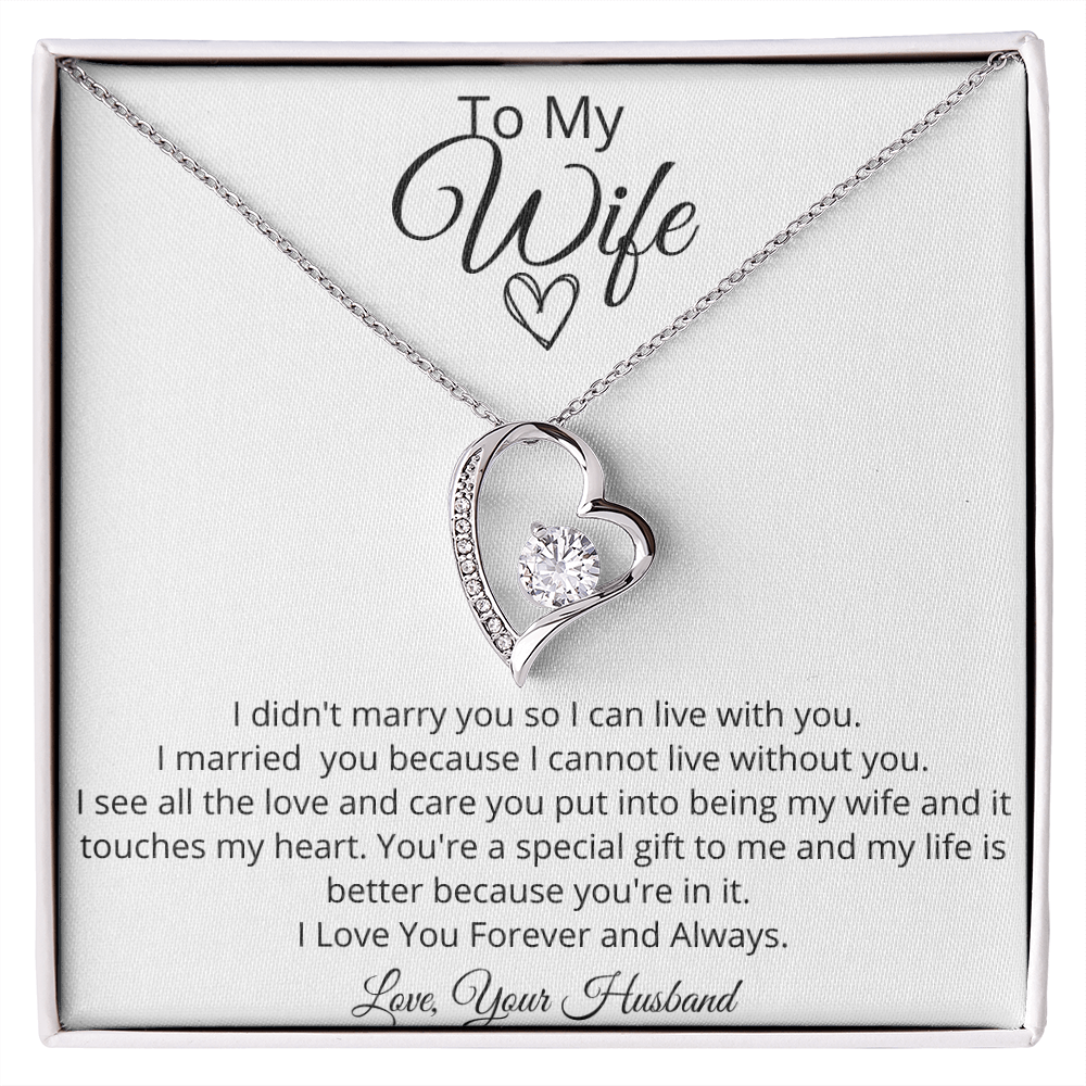 To My Wife - Forever Love Necklace