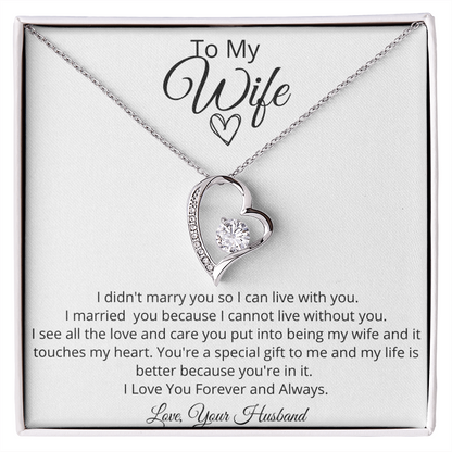 To My Wife - Forever Love Necklace