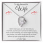 My Wife "I Cannot Live Without You" - Forever Love Necklace