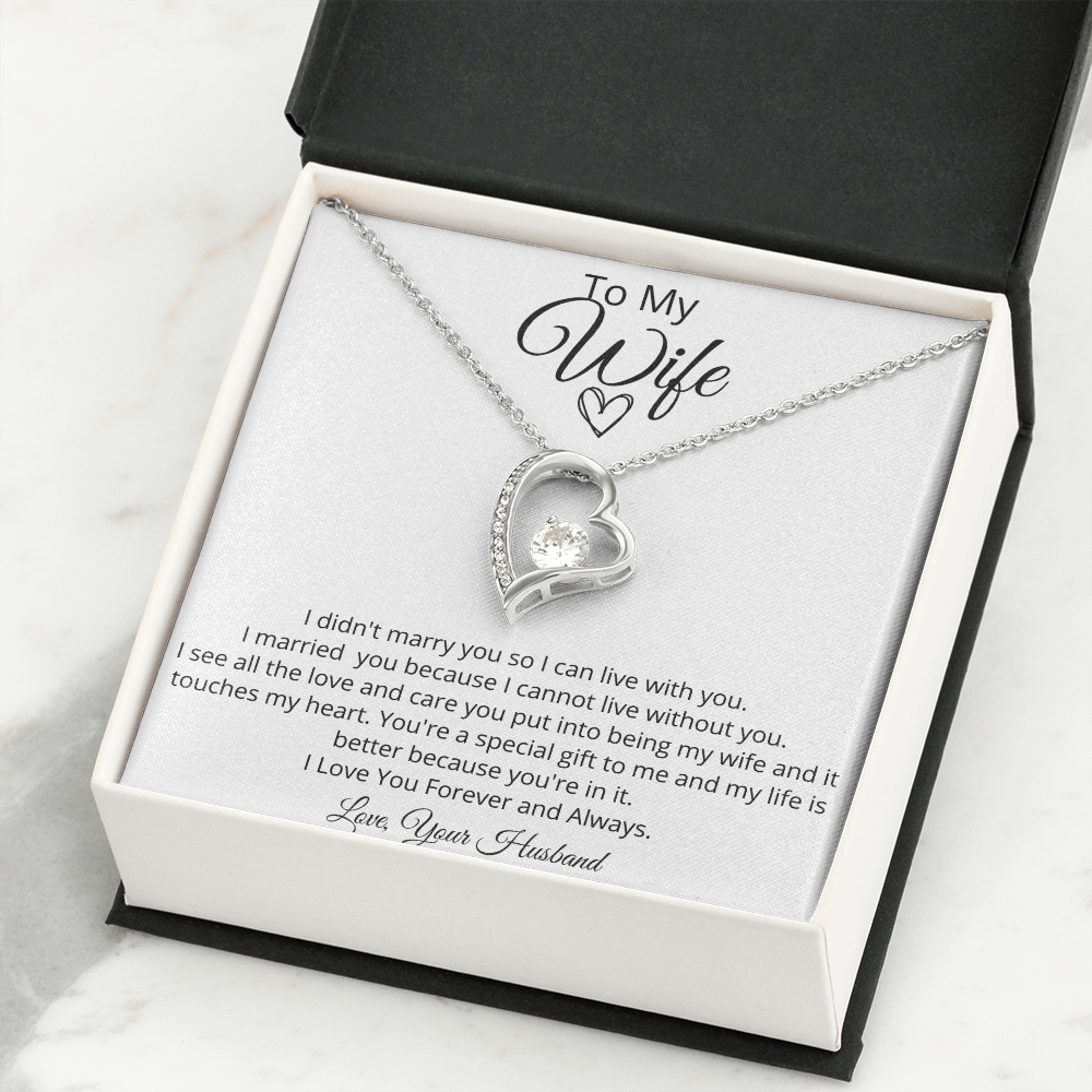 To My Wife - Forever Love Necklace