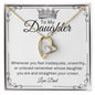 Daughter Straighten Your Crown (Dad) - Forever Love Necklace 😊❤️