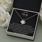 To My Wife - Love knot Necklace