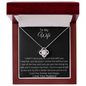 To My Wife - Love knot Necklace