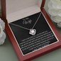 To My Wife - Love knot Necklace