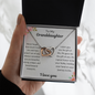 My Granddaughter  Never Forget I Love You - Interlocking Hearts Necklace 💕