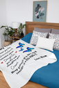 Butterflies Remember Whose Daughter You Are MSHM Premium Mink Sherpa Blanket 50X60