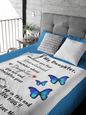 Butterflies Remember Whose Daughter You Are MSHM Premium Mink Sherpa Blanket 50X60