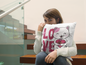 Love Kitty - Large Square Pillow